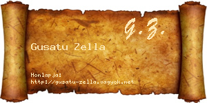 Gusatu Zella névjegykártya